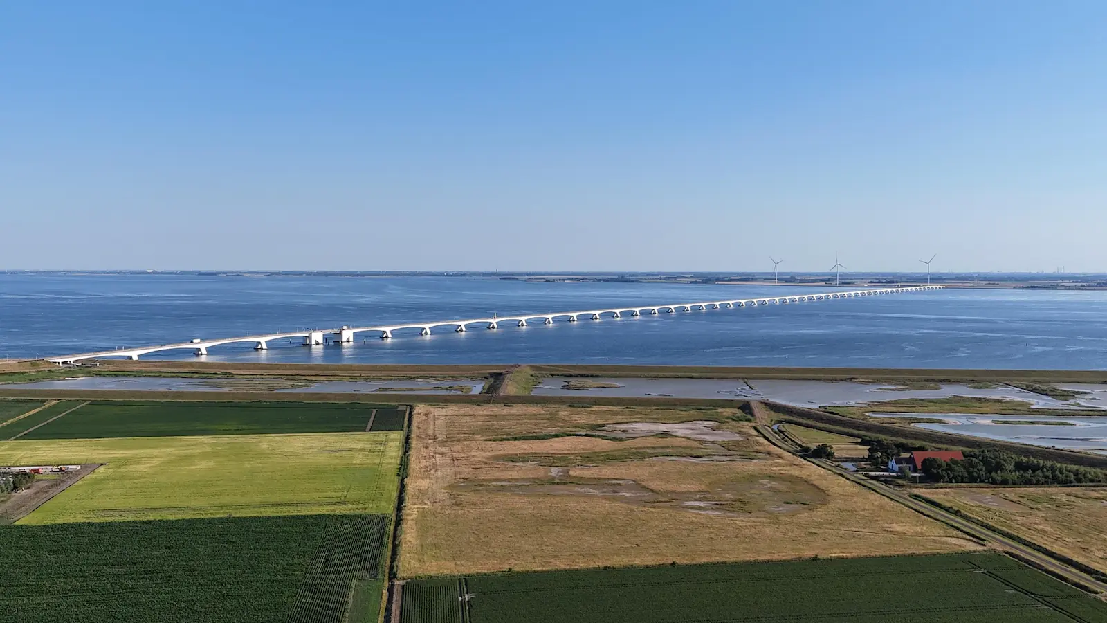 Zeelandbrug – luchtfoto